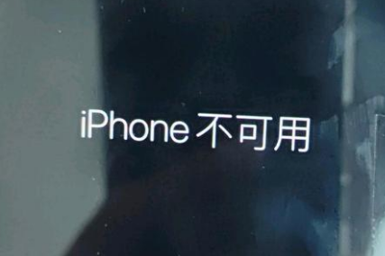 尖山苹果服务网点分享锁屏界面显示“iPhone 不可用”如何解决 