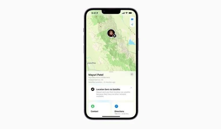 尖山苹果14维修分享iPhone14系列中 FindMy功能通过卫星分享位置方法教程 